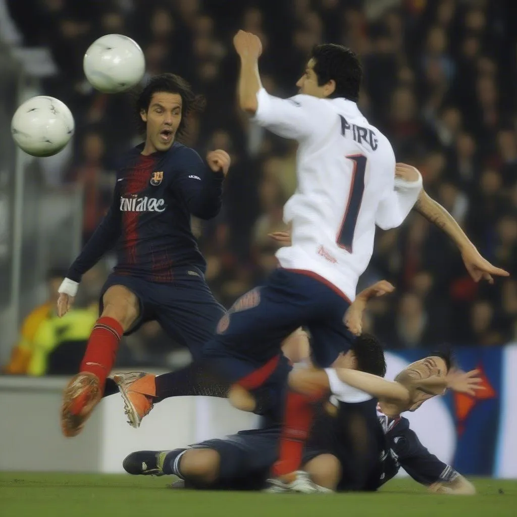 PSG gặp Barcelona 2011